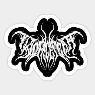 Brutal Metal Logo Sticker